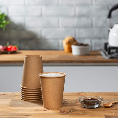Copos de café descartáveis biodegradáveis do recipiente líquido do papel de embalagem para restaurantes, Delis, e cafés