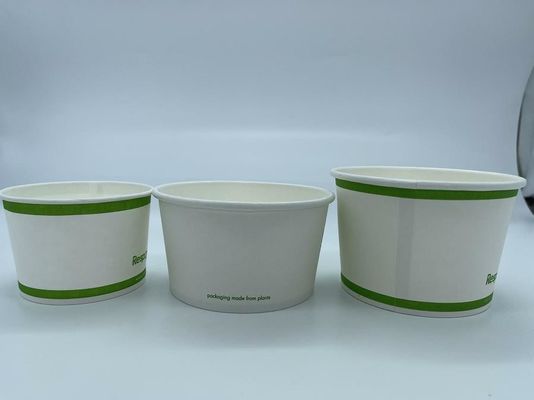 A bacia de sopa descartável biodegradável feita sob encomenda do empacotamento de alimento personalizou impresso