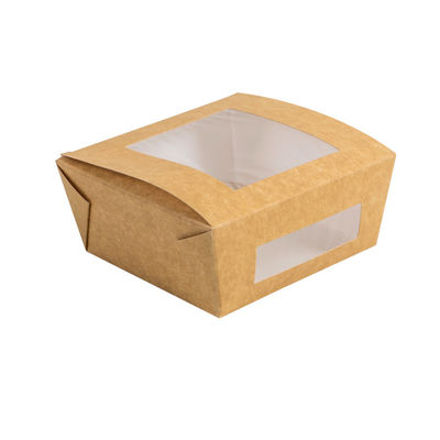 O PE alinhou 30oz reciclado Brown que o papel rola tamanho feito sob encomenda por atacado aceitou o fast food Kraft leva embora as caixas de papel da salada
