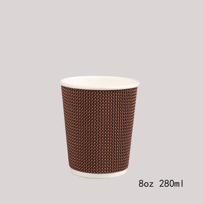 Copo de papel descartável personalizado do café pequeno do bloco do chá do logotipo 6oz 8oz 12oz 16oz com tampa da tampa para beber quente