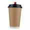 PLA bebendo biodegradável que reveste copos de café dobro recicláveis do papel de parede