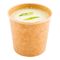 Bacia de sopa de papel biodegradável revestida PE de Kraft do recipiente de alimento de Eco do produto comestível 30ozDisposable das sobremesas