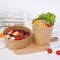 A venda por atacado Eco-amigável de embalagem almoça bacia de salada de papel descartável para viagem da sopa