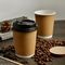 Kraft 30oz imprimiu copos de papel bebendo do café da parede dobro descartável