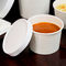 Sopa Compostable feita sob encomenda Compostable do produto comestível de bacia de papel da sopa com a bacia de papel da tampa