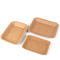 Placa descartável do papel de embalagem do quadrado para frutos Fried Food/embalagem do assado/vegetais
