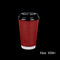 Limite de papel descartável do café vermelho Compostable com a tampa para bebidas quentes