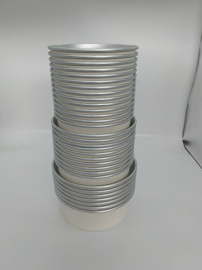 O revestimento 1300ML de alumínio descartável rola bacia de papel da folha de alumínio com tampa