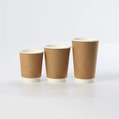 Material de embalagem feito sob encomenda descartável afastado de Eco da característica da cor de Logo Printed Disposable Customized Style do copo de papel do café