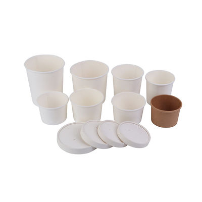 Copo 8-32oz de Disposable Paper Soup do fabricante do produto comestível com tampas de papel