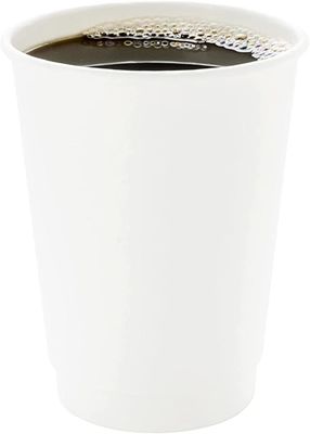 O copo de papel descartável da única bebida quente da parede imprimiu 12oz biodegradável