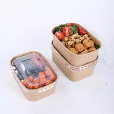 O ODM descartável do OEM leva embora o retângulo da bacia Microwavable para o petisco da salada