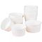 recipientes de armazenamento resistentes brancos do alimento dos recipientes 24oz com a bacia de papel exalada das tampas