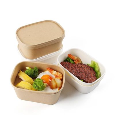 O ODM descartável do OEM leva embora o retângulo da bacia Microwavable para o petisco da salada