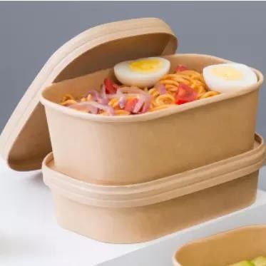 O ODM descartável do OEM leva embora o retângulo da bacia Microwavable para o petisco da salada