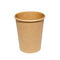 Do escape quente de Brown do copo de papel da bebida do leite do café copos biodegradáveis resistentes do papel de embalagem